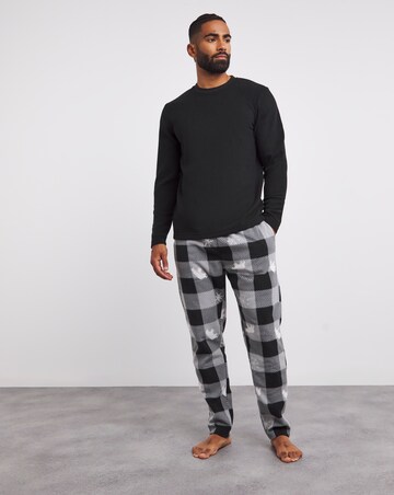 Fleece Check Christmas PJ Set