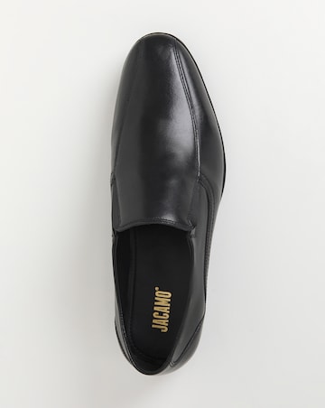 Formal Leather Slip On Wide