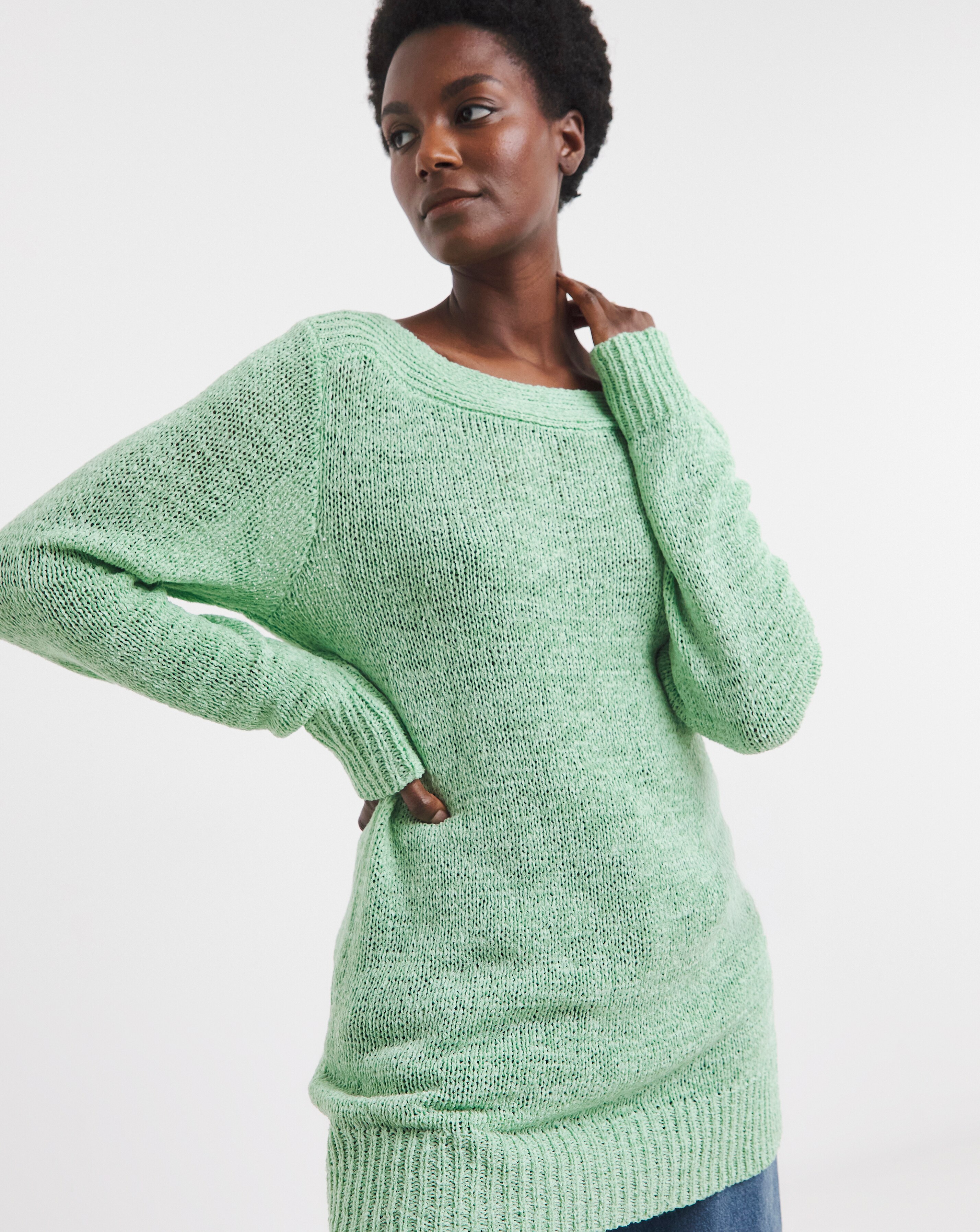 Soft Mint Long Sleeve Tunic