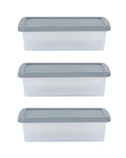 Wham 8L Stackable Box &amp; Lid 3Pk
