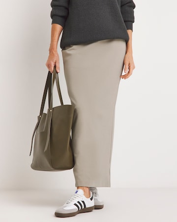 Ponte Maxi Pencil Skirt