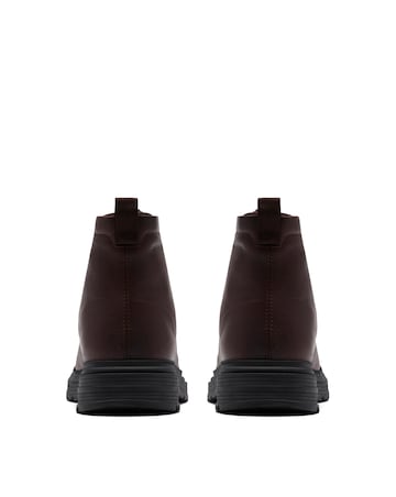 Clarks Badbury Hi Wp Boots - Brown Leather
