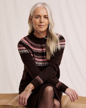 Julipa Fairisle Knitted Jumper Dress