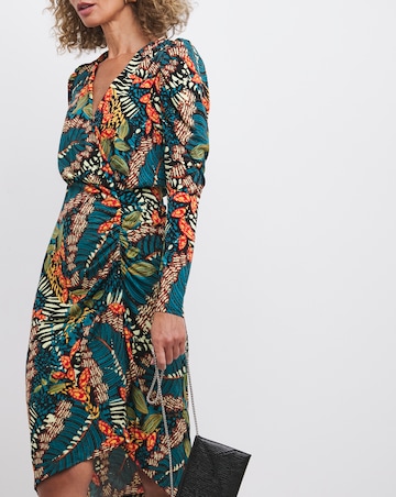 Joanna Hope Luxe Jersey Wrap Midi Dress