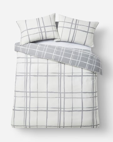 Wilson Charcoal Check Duvet Cover Set