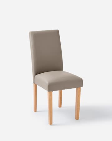 Julipa Ashford Table with 6 Ava Faux Leather Chairs