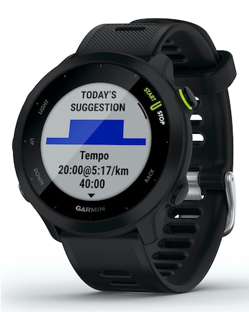 Garmin Forerunner 55 GPS Running Smart Watch - Black