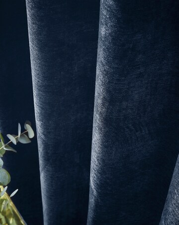 Hyperion Selene Luxury Chenille Weighted Thermal Eyelet Curtains