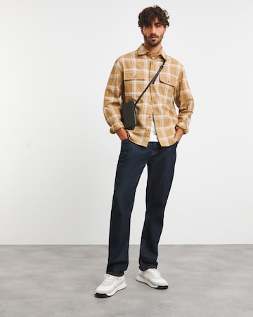 BOSS Beige Checked Overshirt