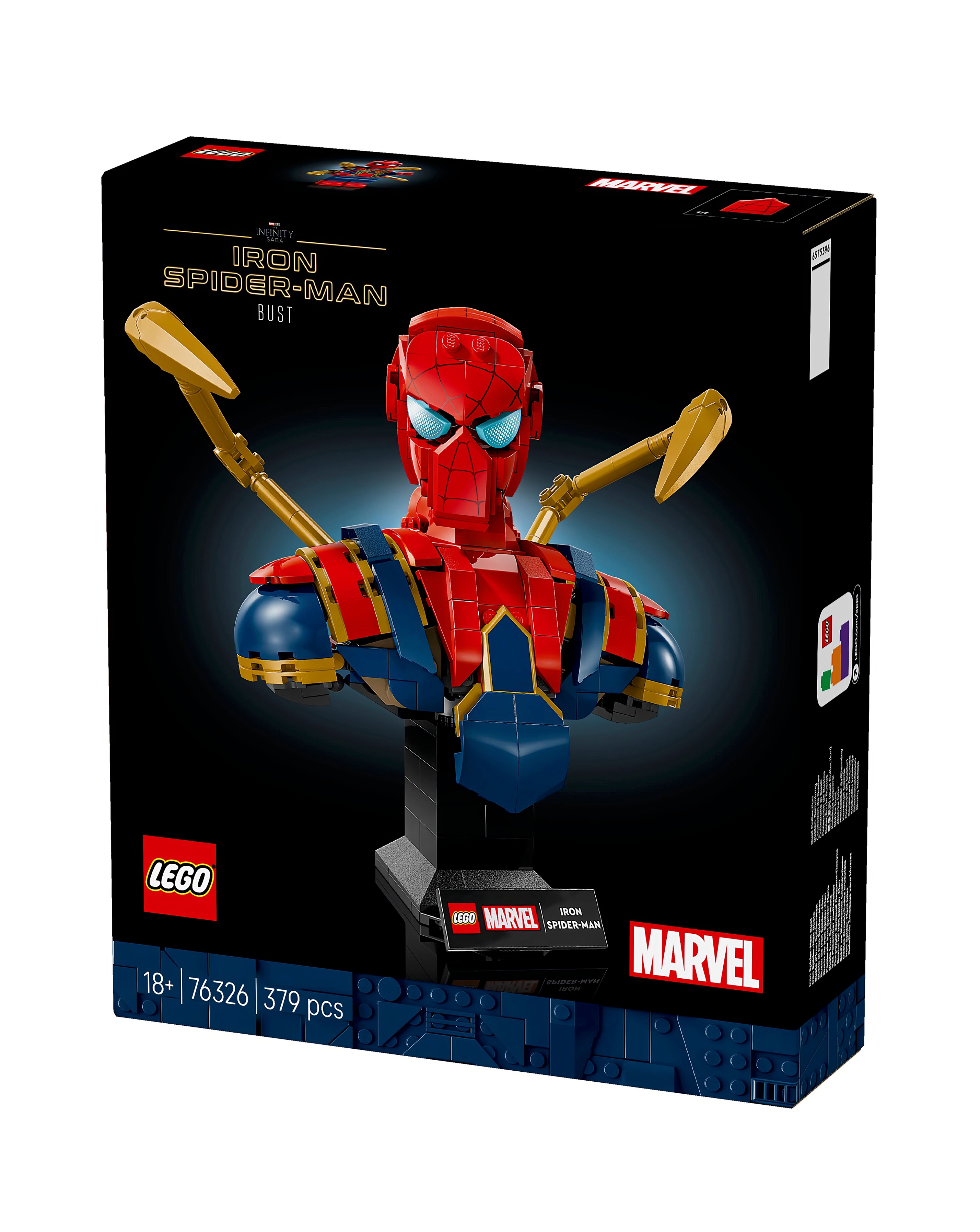 LEGO Marvel Iron Spider-Man Bust Collectible Adult Building Set
