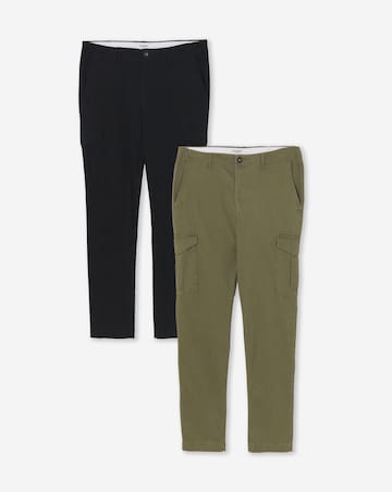 Jack & Jones Margo Dean Cargo Trouser 2 Pack - Multi