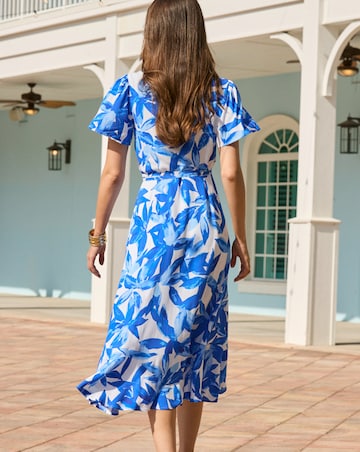 Sosander Floral Wrap Midi Dress