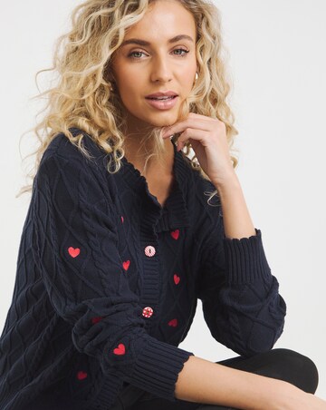 Joe Browns Heart Embroidered Cardigan