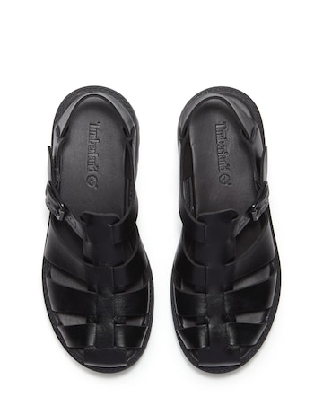 Timberland Stone Street Fisherman Black Full Grain Sandals