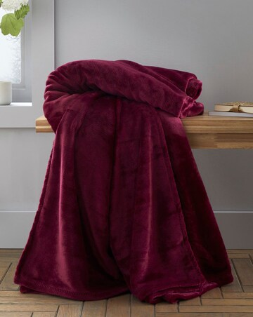 Catherine Lansfield Raschel Velvet Throw