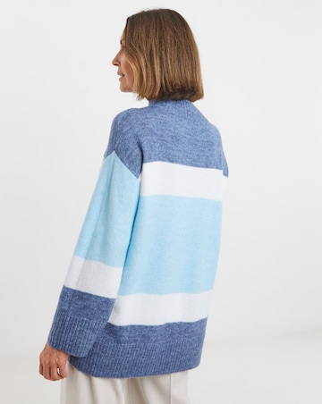 Blue Colour Block Tunic