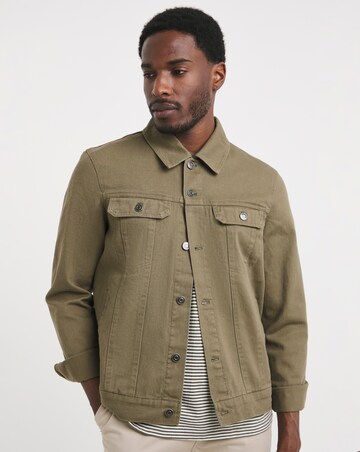 Khaki Twill Trucker Jacket