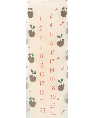 Christmas Pudding Scented Advent Tube Candle