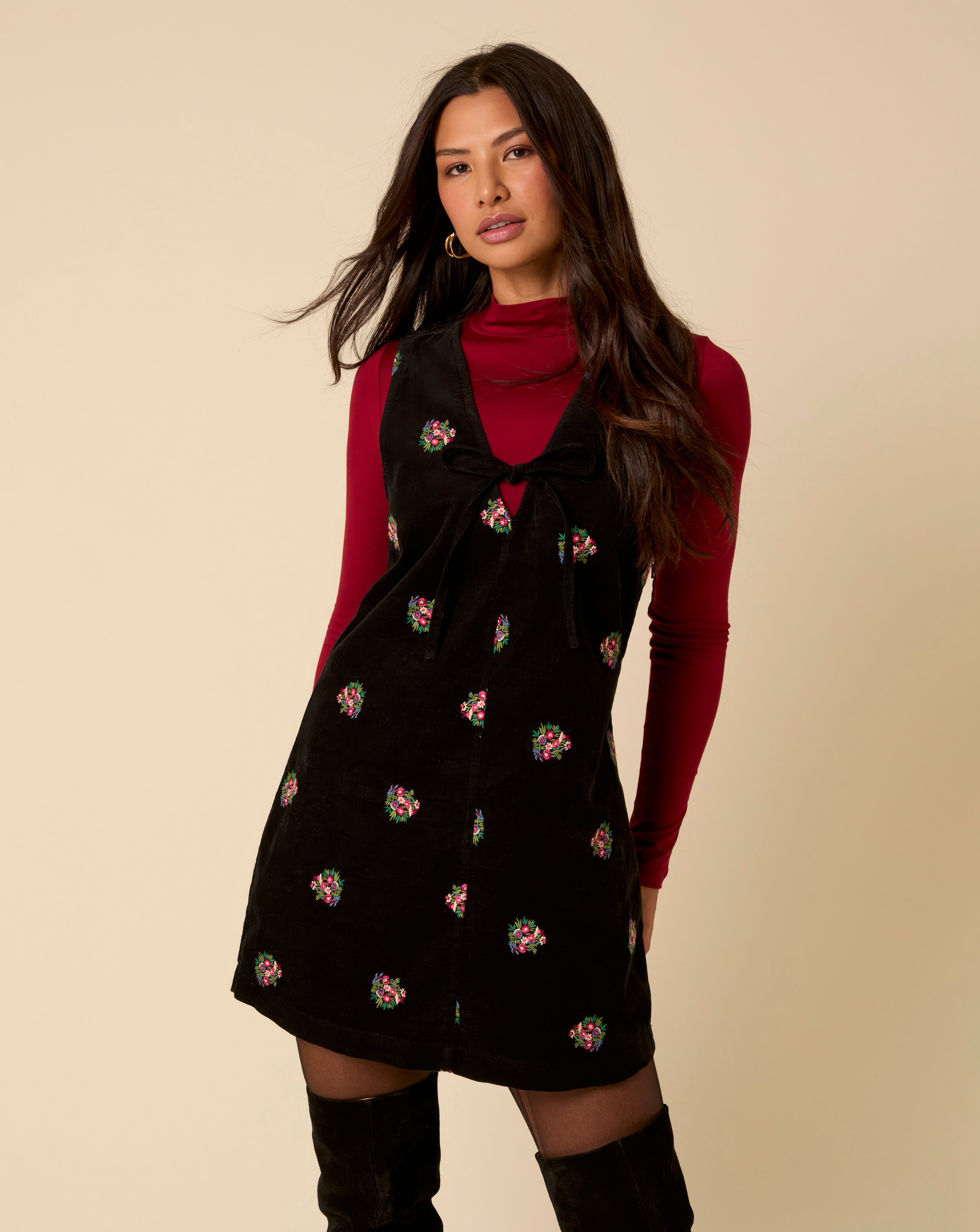 Nobody's Child Nila Pinafore Mini Dress | JD Williams