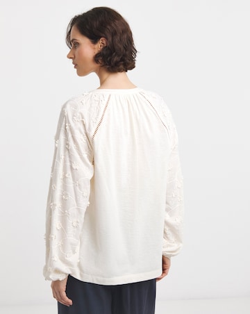 Long Sleeved 3D Lace Blouse