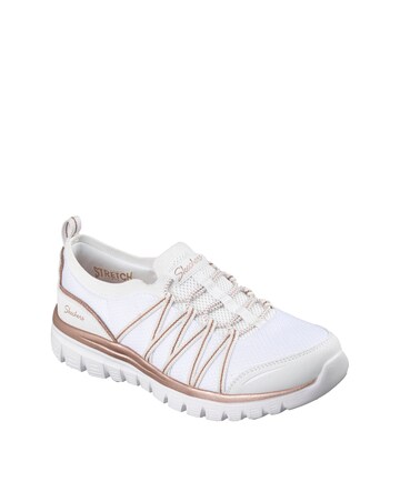 Skechers White Graceful Purecrush Trainers - Standard Fit (D)