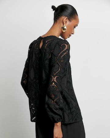 Joanna Hope Premium Broderie Blouse