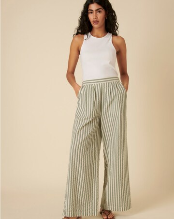 Nobody's Child Parker Green Stripe Trouser