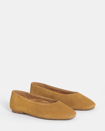 Alyssa Classic Suede Ballerinas - Wide Fit (E)