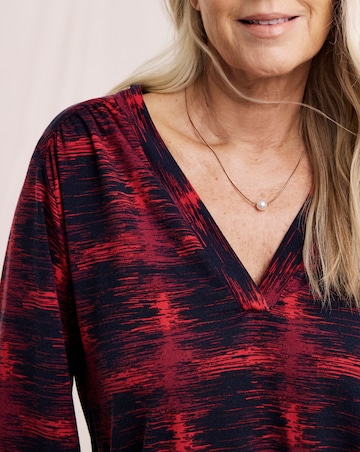 Julipa V-Neck Jersey Blouse