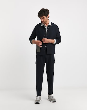 Tailored Button Harrington Shacket