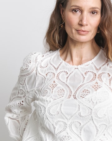 Joanna Hope Premium Broderie Blouse
