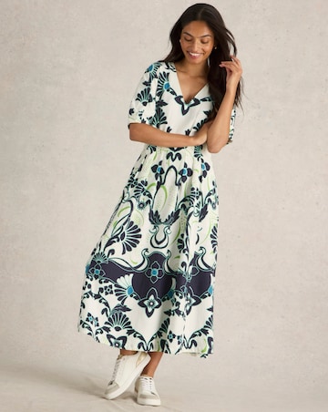 White Stuff Kate Linen Blend Shirt Dress