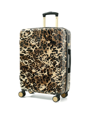 Rock Savannah Leopard 3pc Suitcase Set