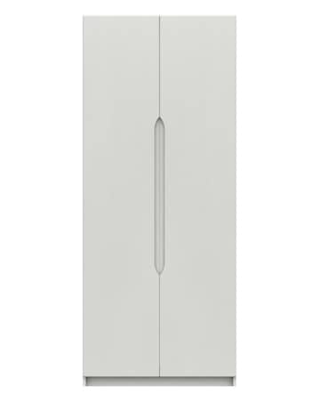 Sorrento High Gloss Assembled 2 Door Wardrobe