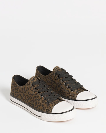 Angel Low Cut Canvas Trainers - Extra Wide Fit (EEE)