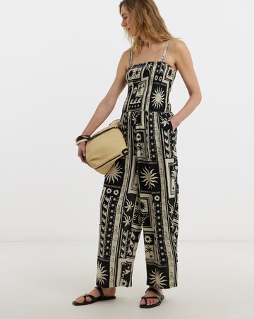 Crinkle Strapless Jumpsuit