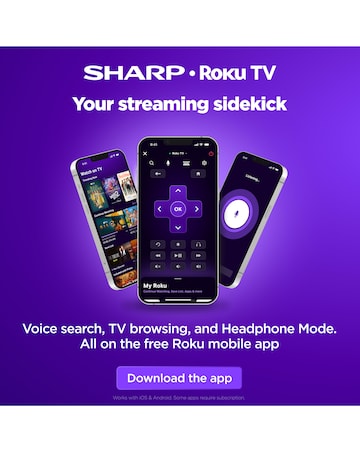Sharp 1T-C32HD2225KB 32in Smart HD Roku Freely LED TV