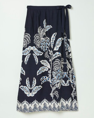 FatFace Blakeley Damask Placement Midi Skirt