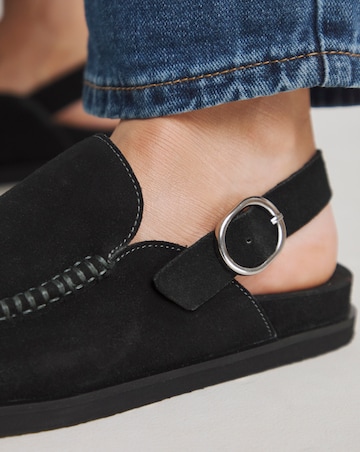 Madrid House Shoe Mules - Wide Fit (E)