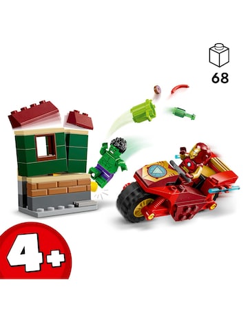 LEGO Marvel Iron Man with Bike and The Hulk Playset 76287