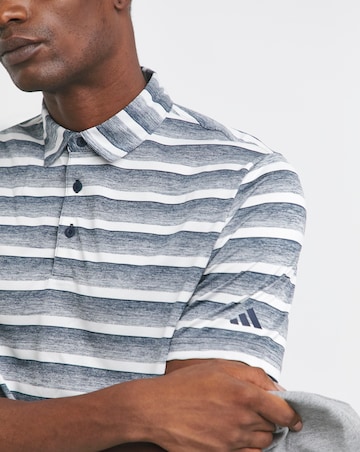 adidas Golf Two-Color Stripe Polo Shirt
