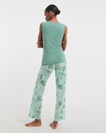 Value Pyjama Set Leaf Print