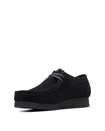Clarks Wallabee EVO Shoe - Black Suede