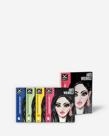 K-GLO Coconut Bio-Cellulose 4 Pack of Assorted Face Masks