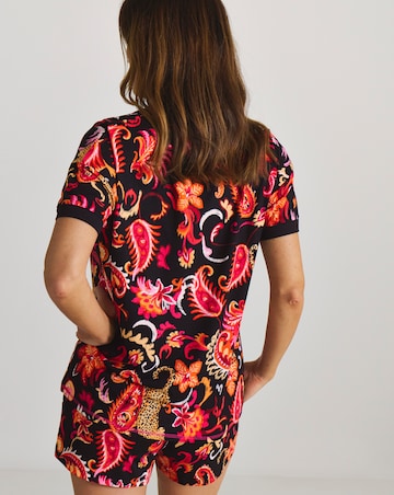 Figleaves Pyjama Short Set Leopard Print