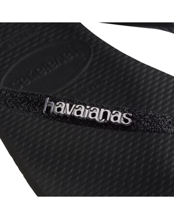 Havaianas Slim Glitter II Toe Post Flip Flop Sandals