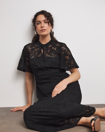 Joanna Hope Lace Midi Dress