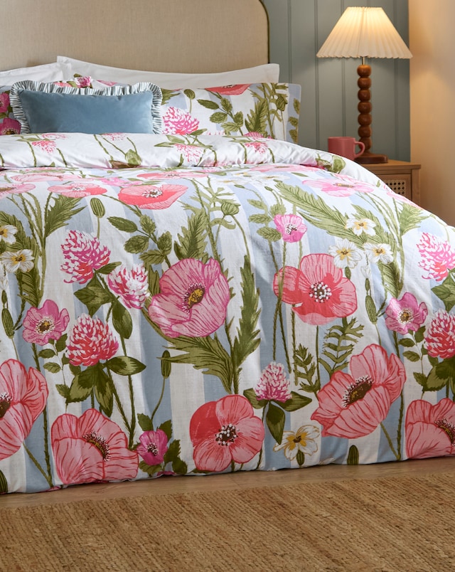 Wylder Poppy Trail Cotton Blend Reversible Duvet Cover Set