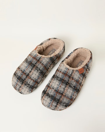 FatFace Arthur Mule Slipper - Grey