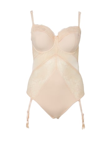 MAGISCULPT Firm Control Lace And Mesh Underwire Padded Multiway Body Blush